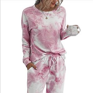 Pink Tie Dye Lounge Set